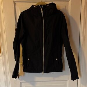 J Crew Navy Blue Hooded Zip-Up Jacket
